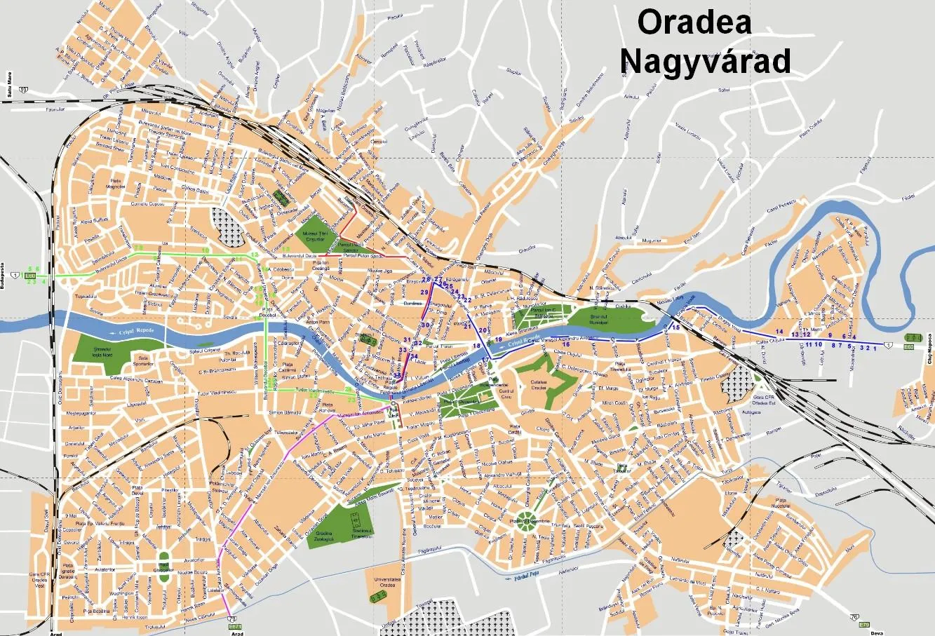 Harta Oradea