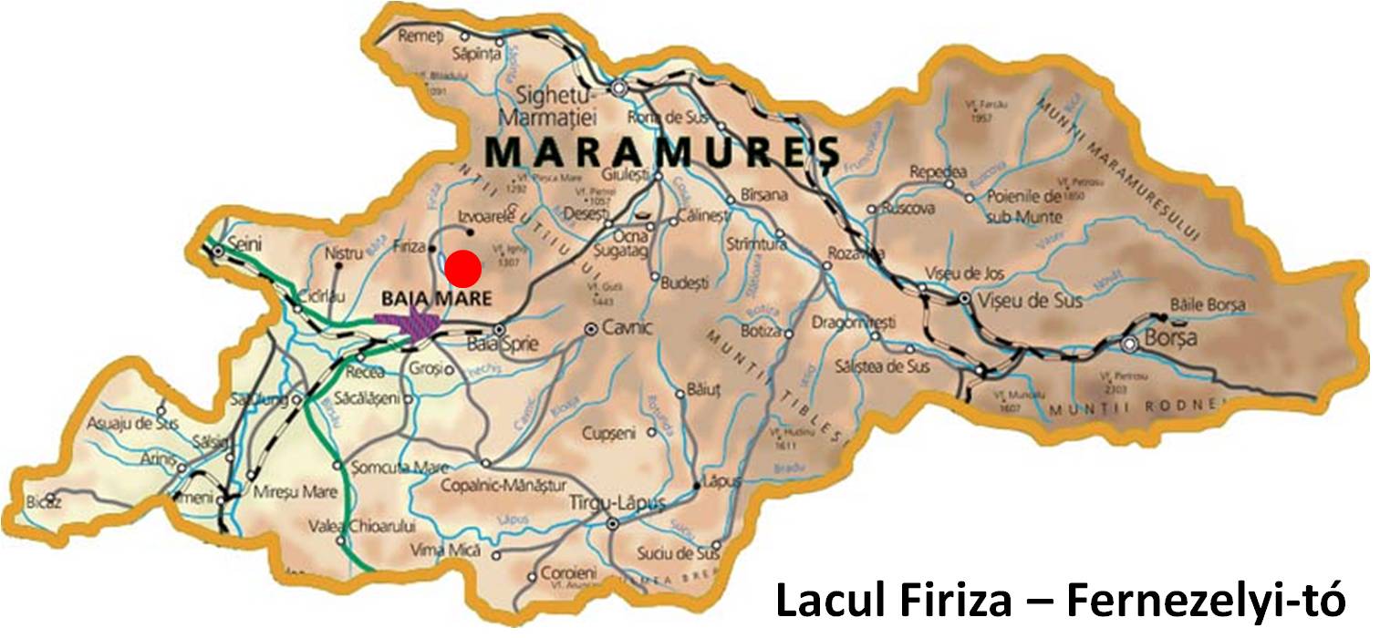 Harta turistica Lacul Firiza cazare Harta turistica Lacul Firiza cazare