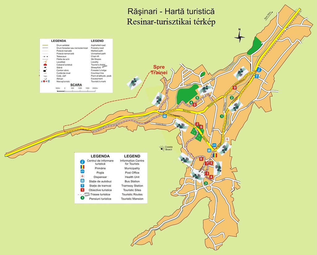Harta turistica Rasinari cazare