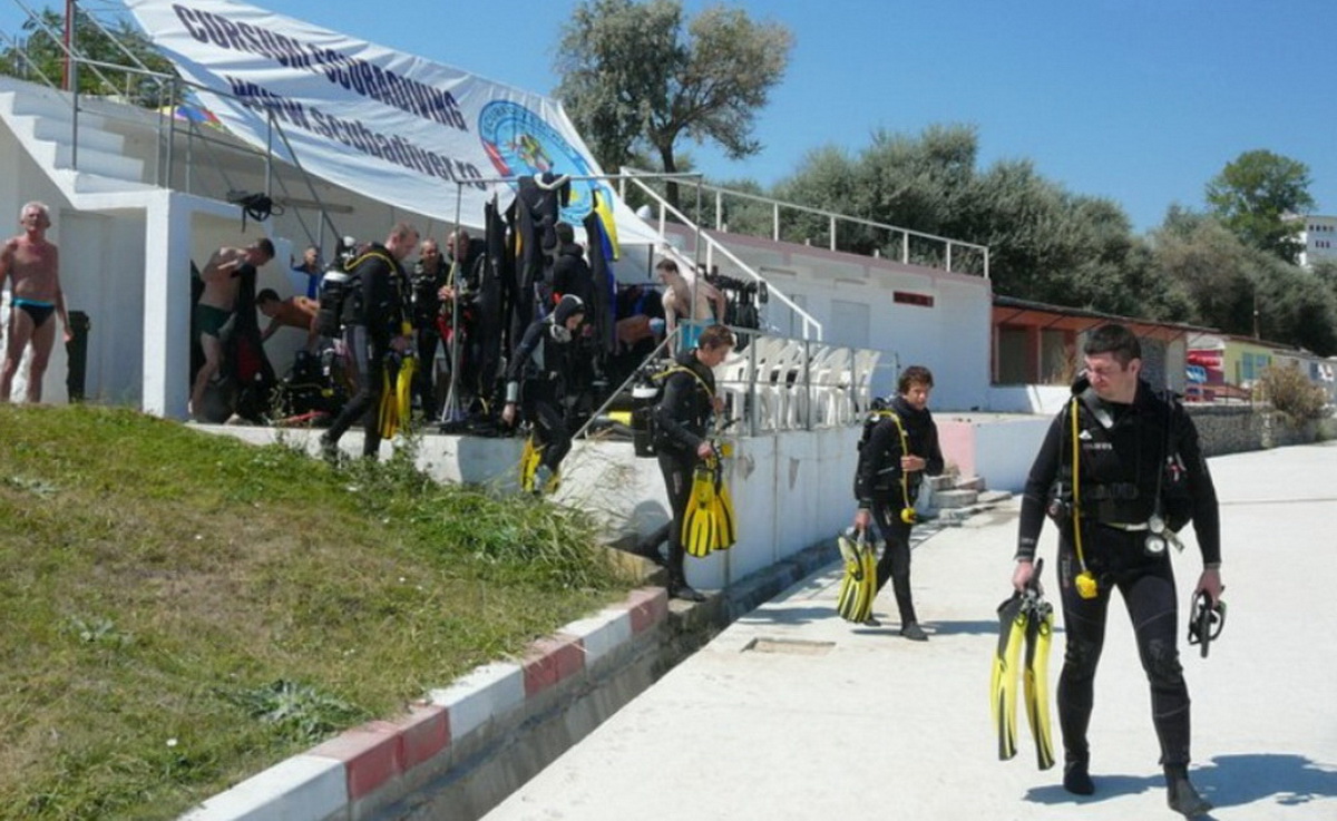 Litoralul Marii Negre la Eforie Sud - Scufundari - scuba diving