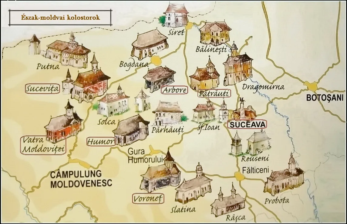 Észak-moldvai kolostorok - Bukovina