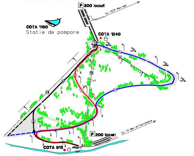Harta Partie de schi Marisel - Copcea